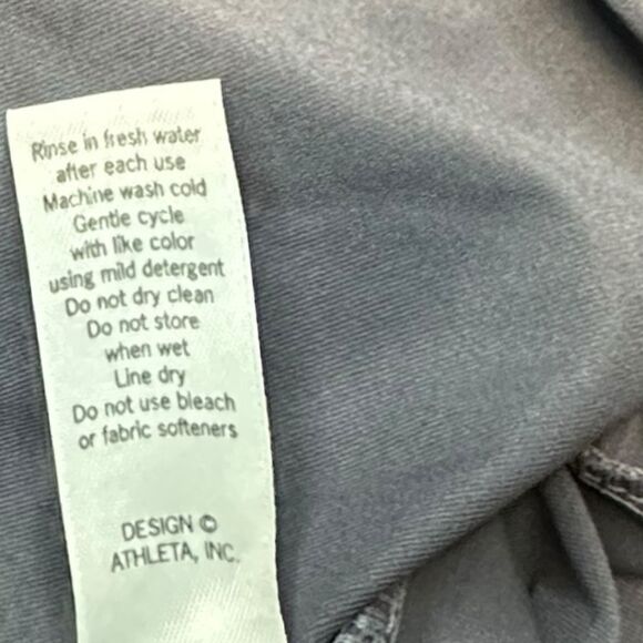 ATHLETA Women’s Dark Gray Swim Skirt Size Medium Style #739767 - Picture 6 of 7